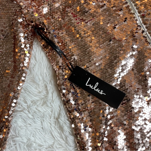 NWT Lulu’s Rose Gold Dress 🌟 - Picture 8 of 9